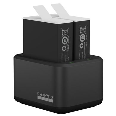 Зарядний пристрій GoPro Dual Battery Charger + Battery Enduro (2 шт) для Hero10 Black, Hero11 Black ADDBD-211-EU фото