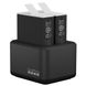 Зарядний пристрій GoPro Dual Battery Charger + Battery Enduro (2 шт) для Hero10 Black, Hero11 Black ADDBD-211-EU фото 1